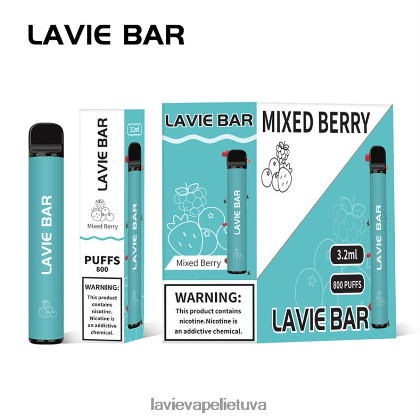 N226RV316 Lavie Vape Kaina | mišrios uogos LAVIE BAR 800 išpūtimų